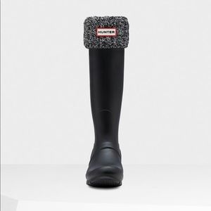 HUNTER Cable Knitted Cuff Tall Boot Socks